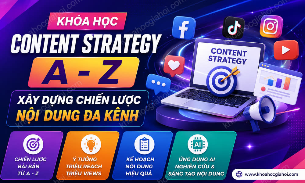 Khóa Học Content Strategy A – Z Xây Dựng Chiến Lược Nội Dung Đa Kênh