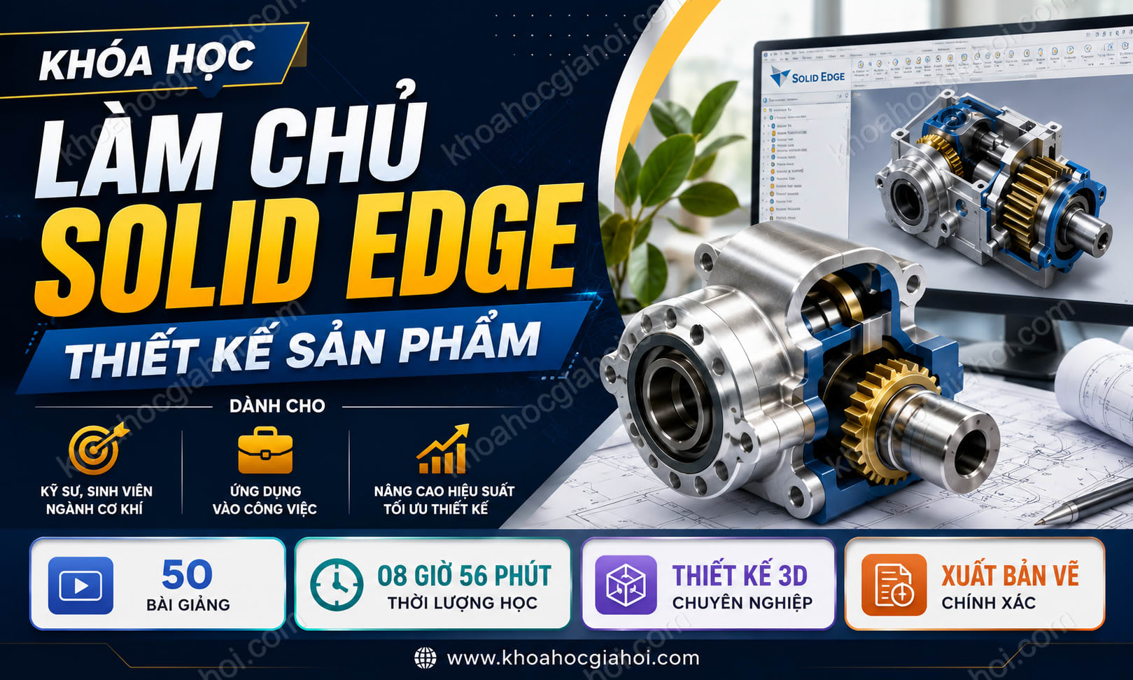 Khóa Học Làm Chủ Solid Edge Thiết Kế Sản Phẩm