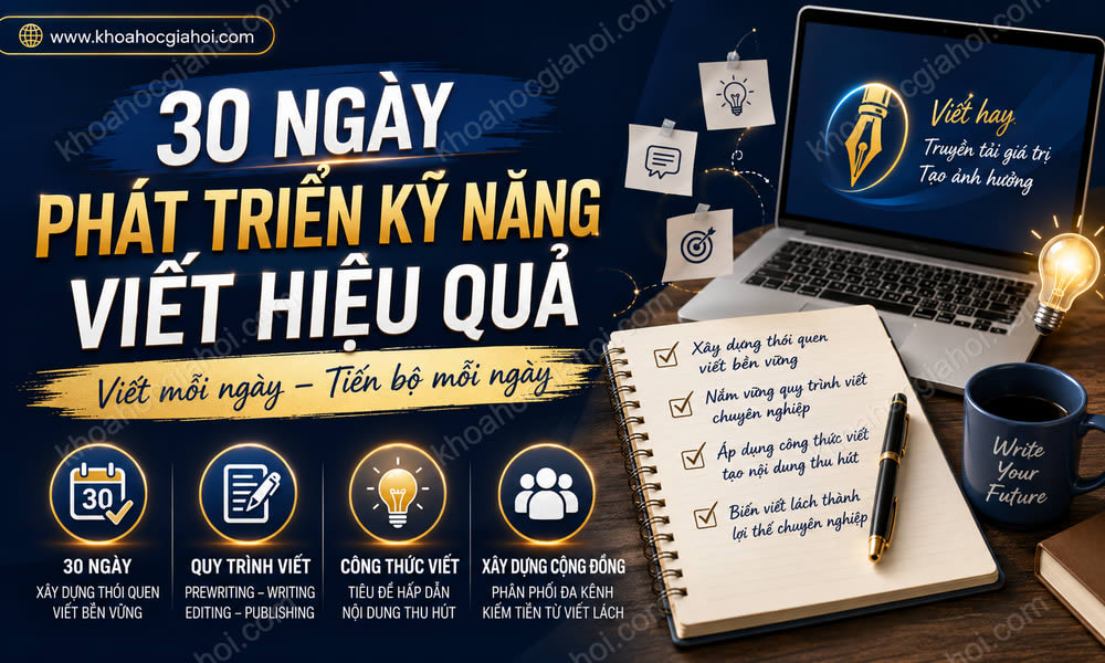 Khóa Học 30 Ngày Phát Triển Kỹ Năng Viết Hiệu Quả