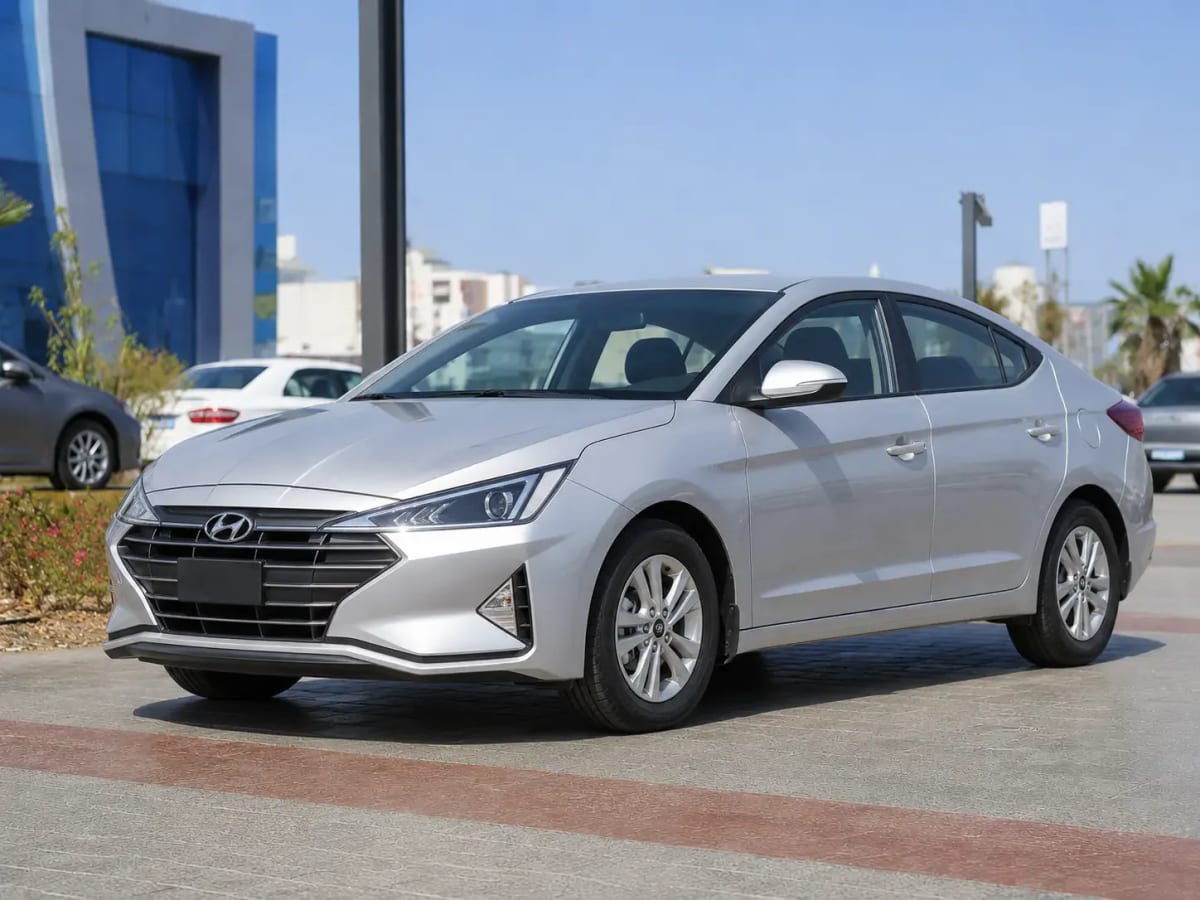 Front three-quarter view of the silver Hyundai AD 2025 available from OnTime Sharm car rental