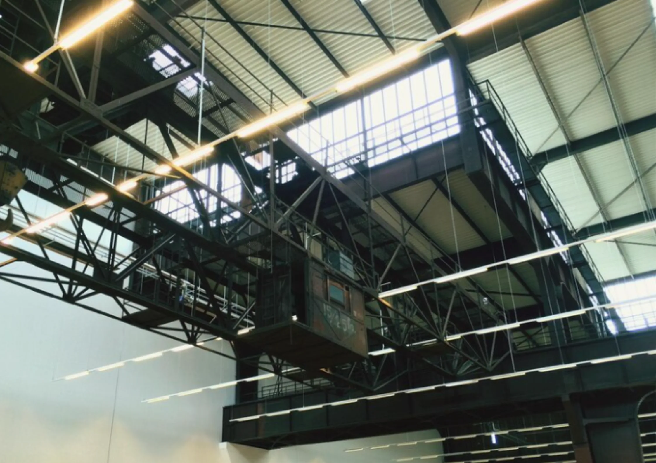 Mezzanine Flooring shot pointing upwards