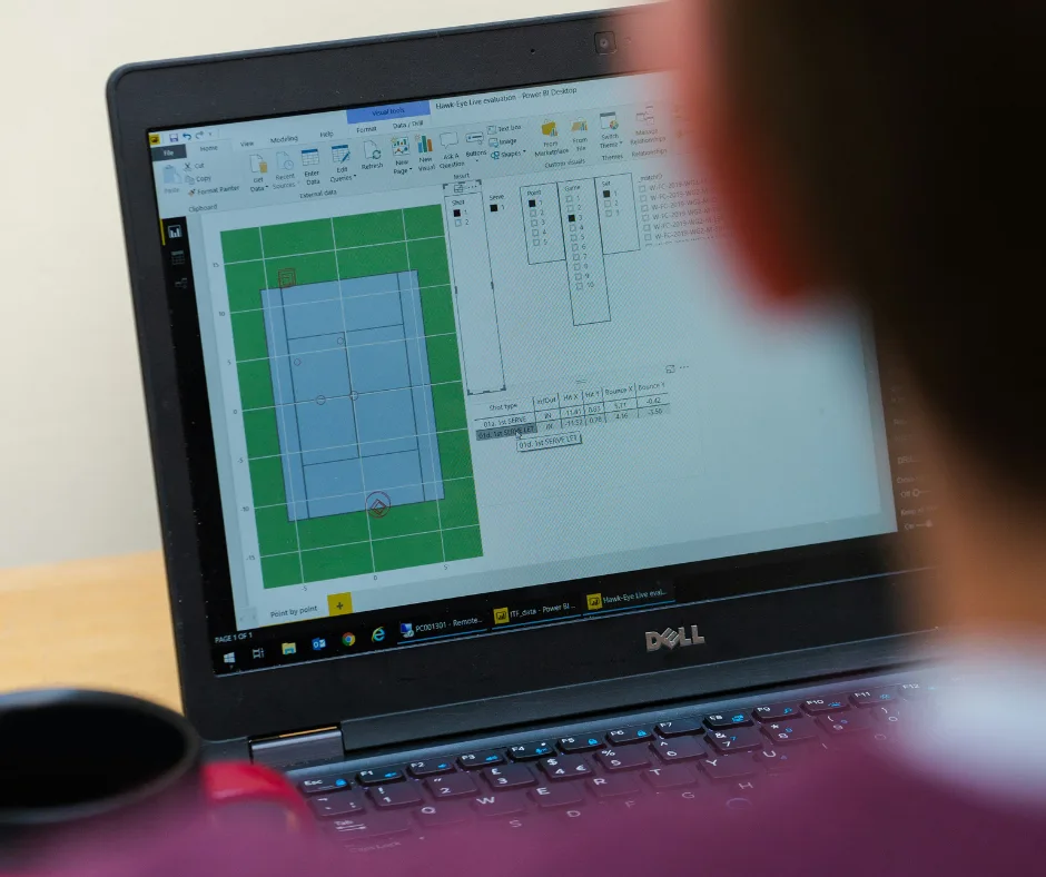 Engineering shot of laptop