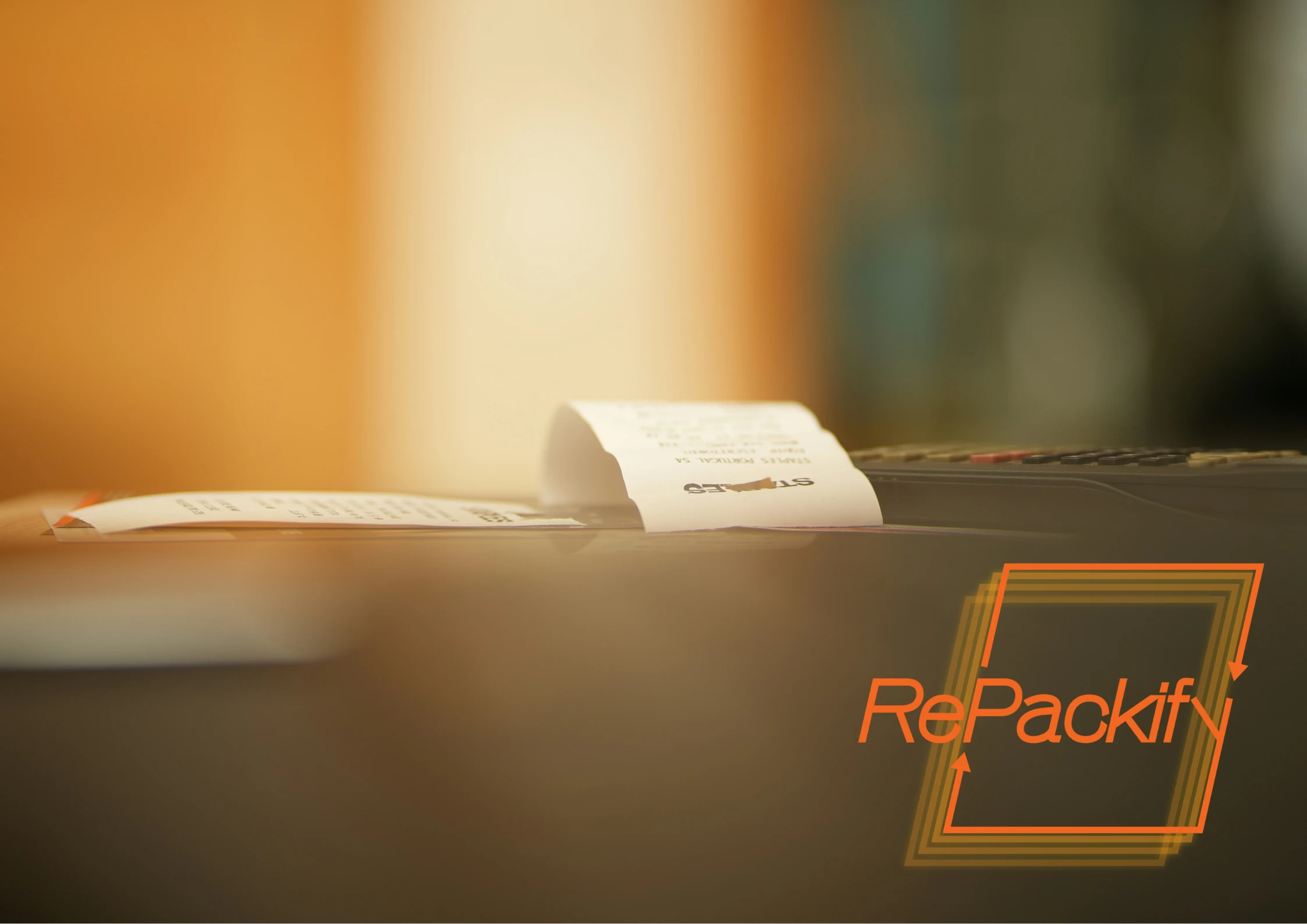 Sun lit image of a reciept on a table that is context to invoices and bills