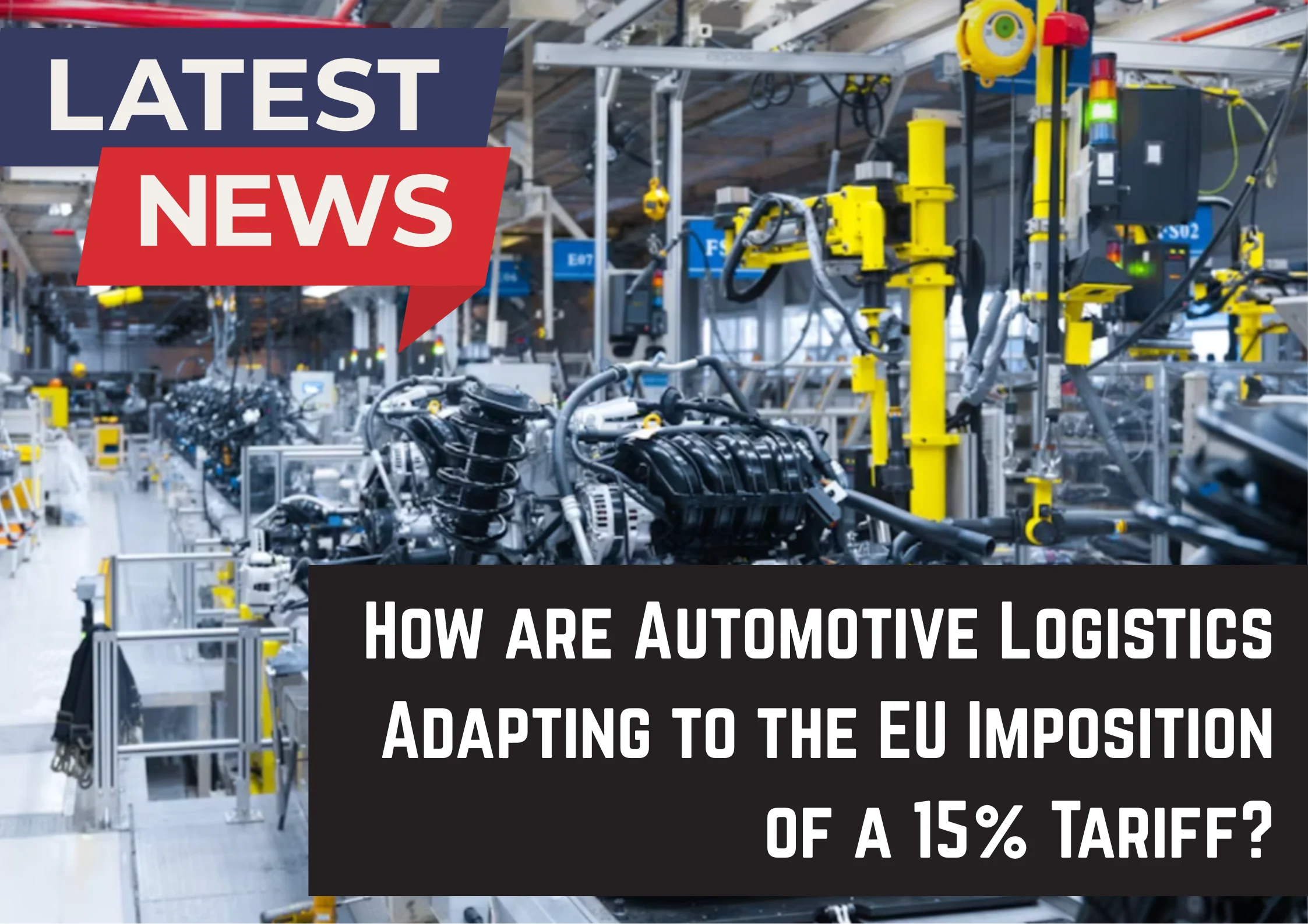Shot inside of an automotive manufacturing facility.