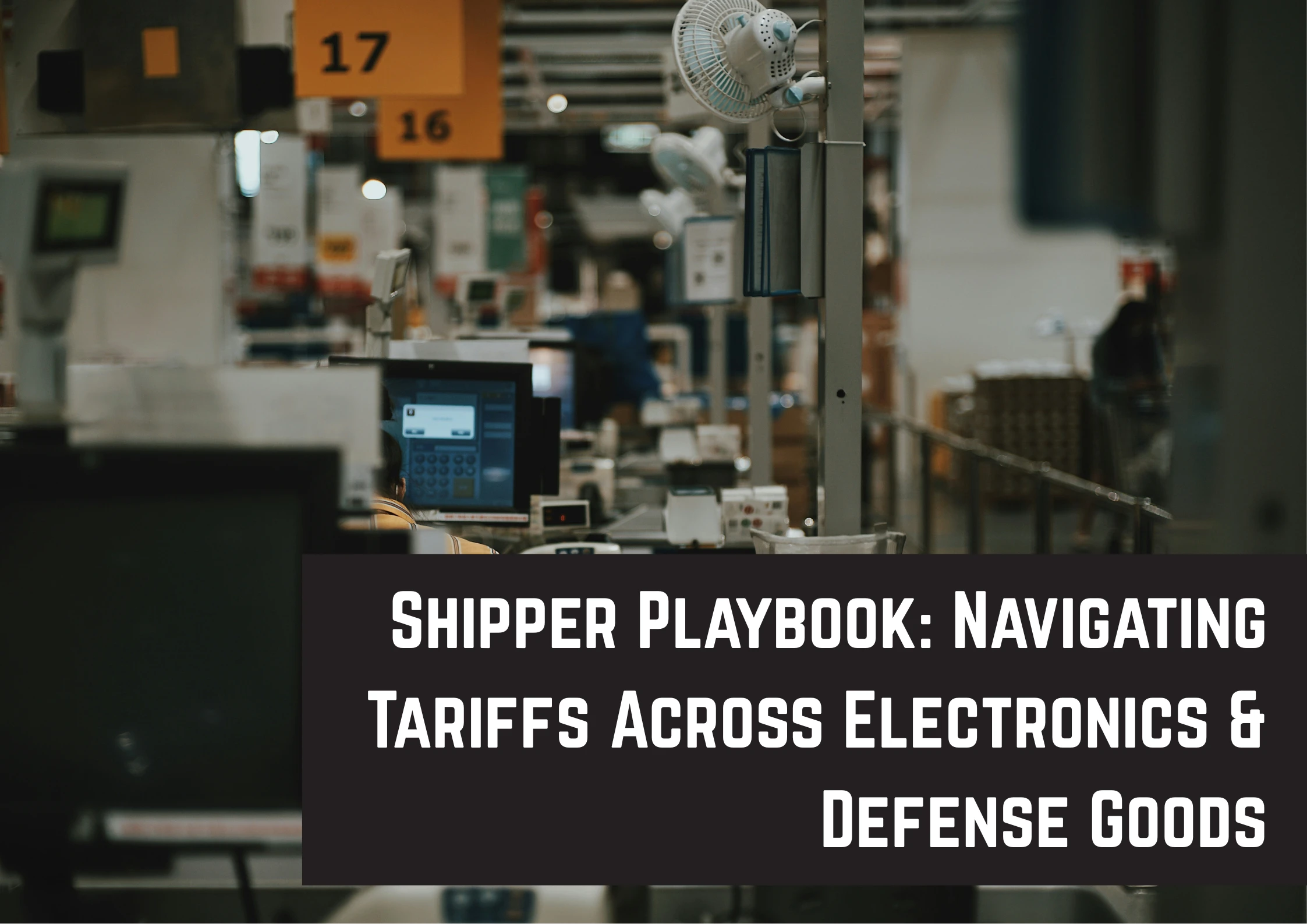 Shot of electronics on an assembly line