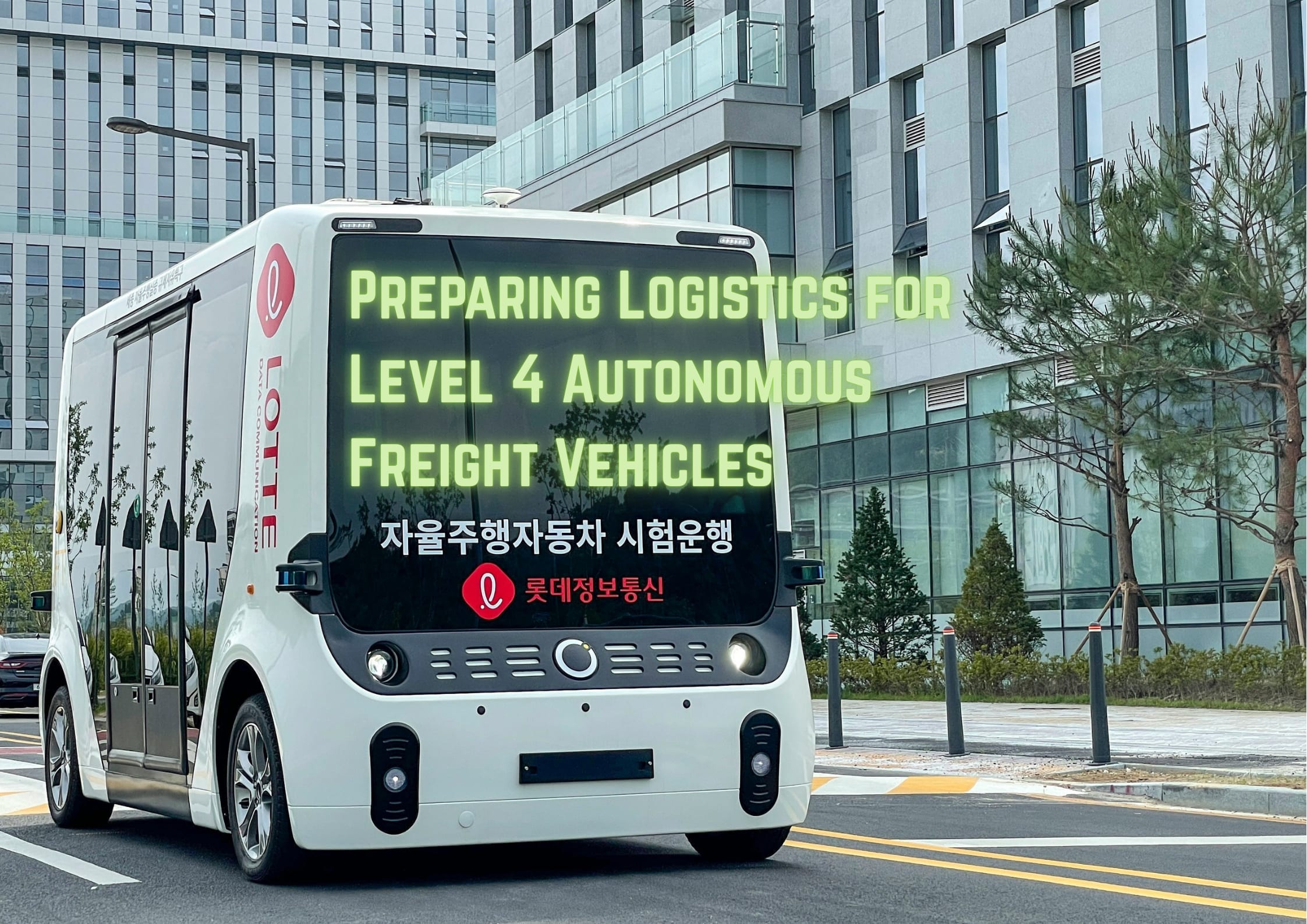 Shot of a automated vehicle in Japan