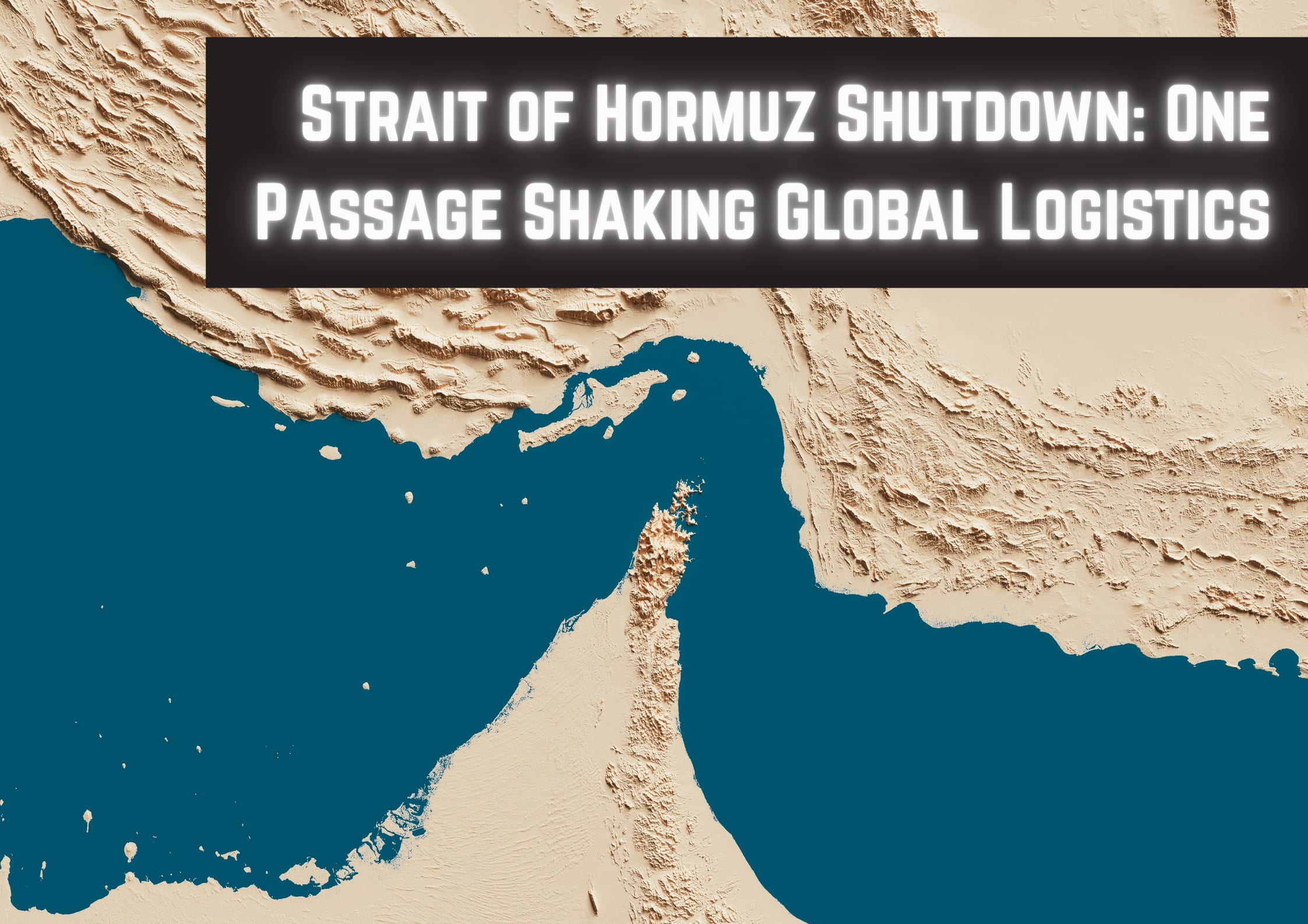 Topical map of the straight of hormuz