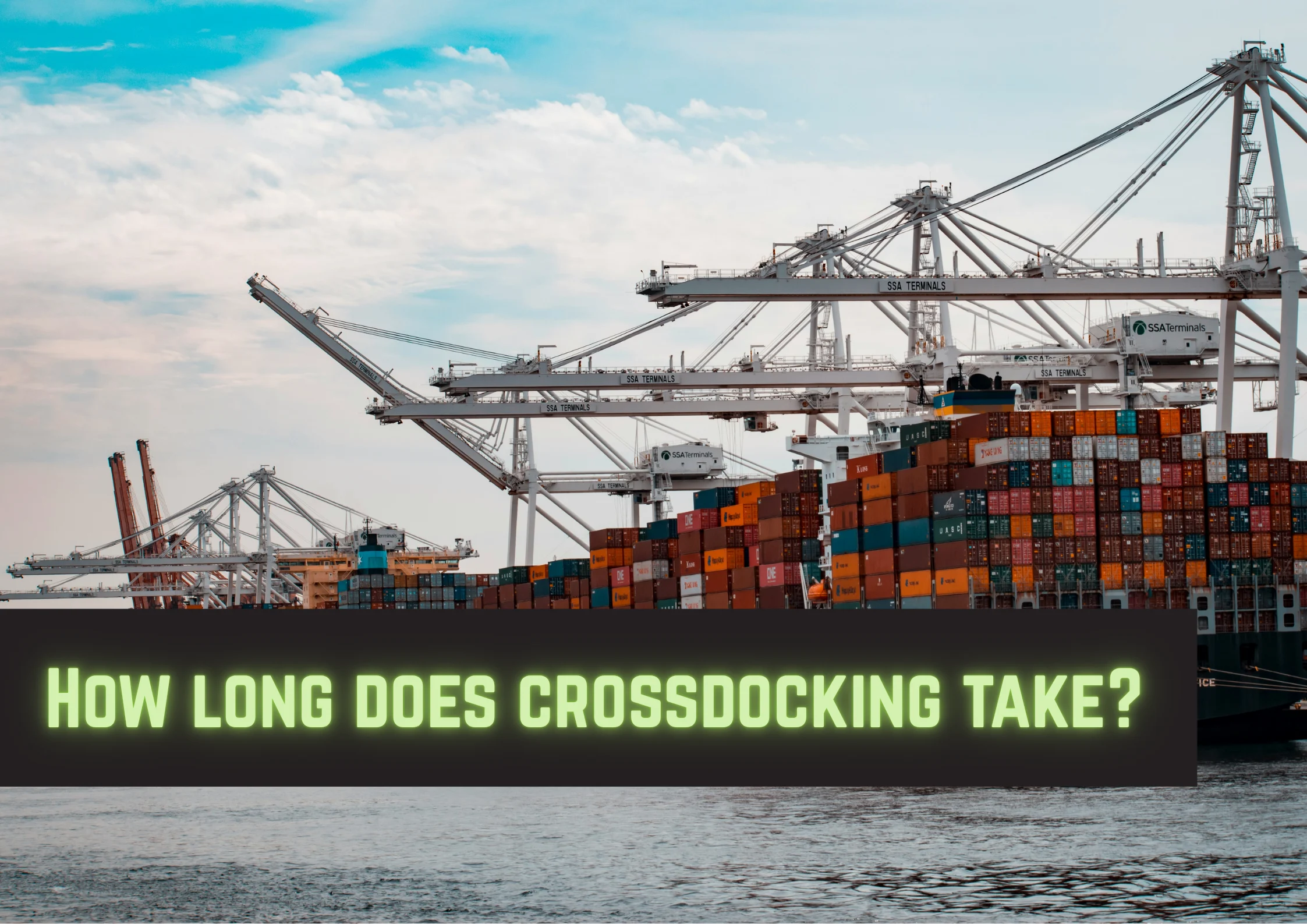 crossdocking time shot of boats