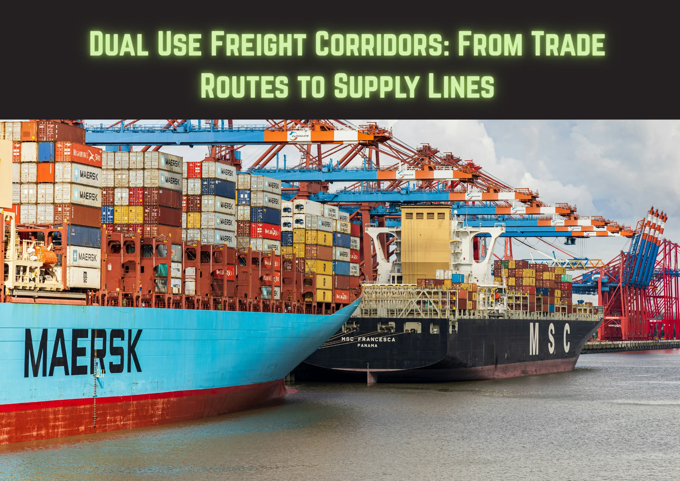 Port with Shipping containers