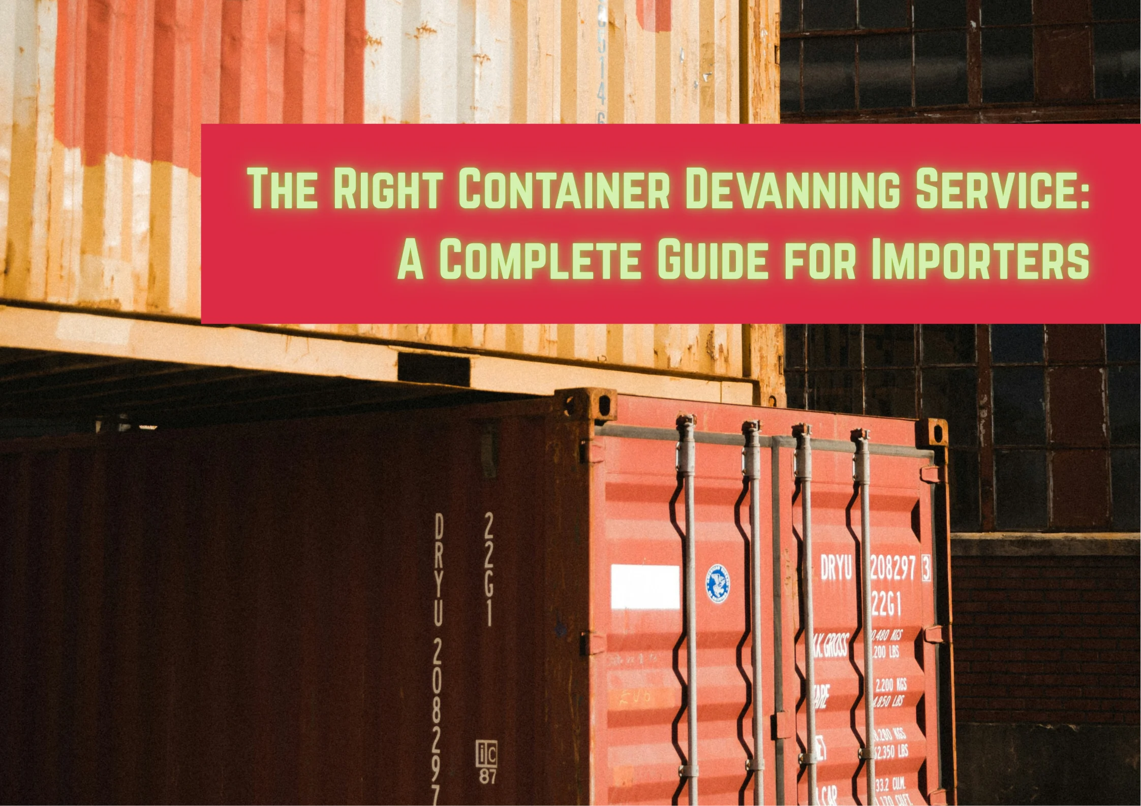 Shipping Containers stacked perpendicular to eachother