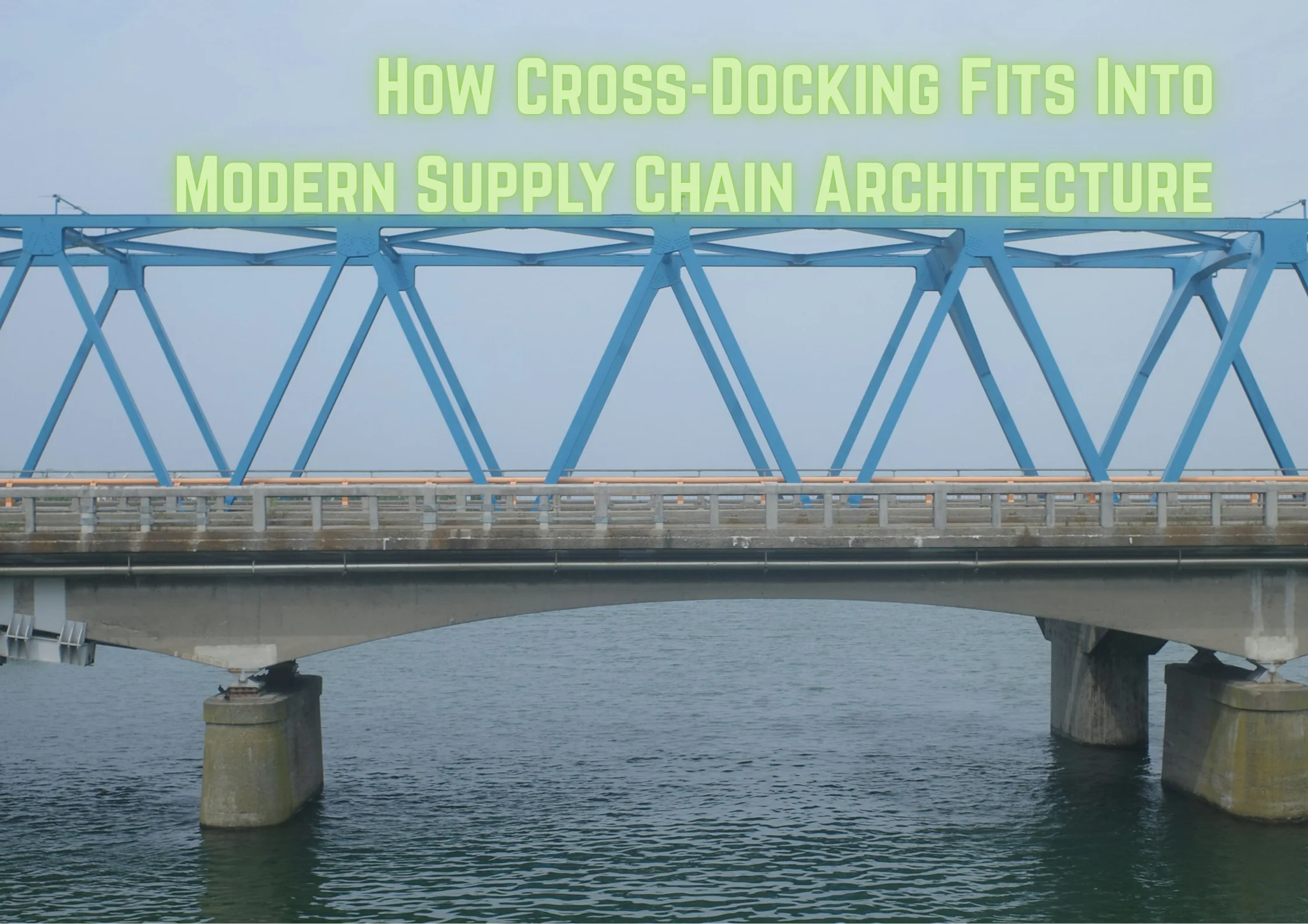 Side shot of a cross bridge