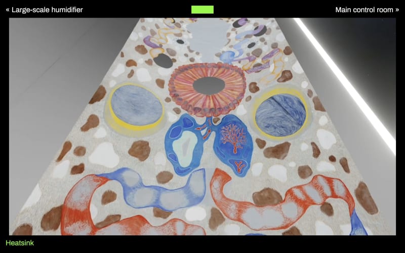 a screenshot of Lara Smithson's work in the Heatsink