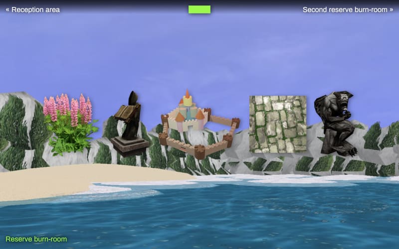a screenshot of Marc Blazel's work in the Reserve burn-room