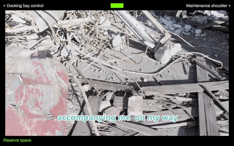 a screenshot of Jana Kerima Stolzer & Lex Rütten's work in the Reserve Space