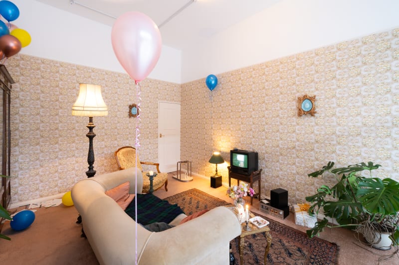 1980s living room installation