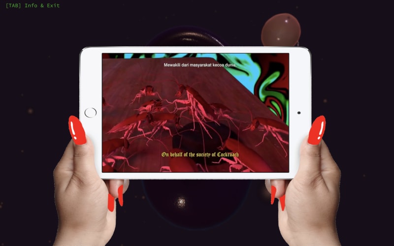 a screenshot of Natasha Tontey's work in CELL 002