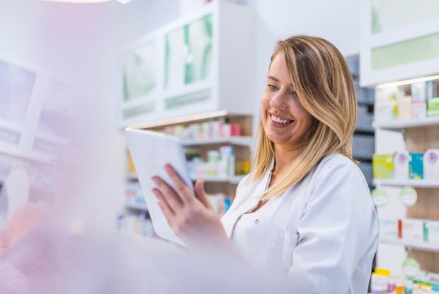 a pharmacist inside pharmacy