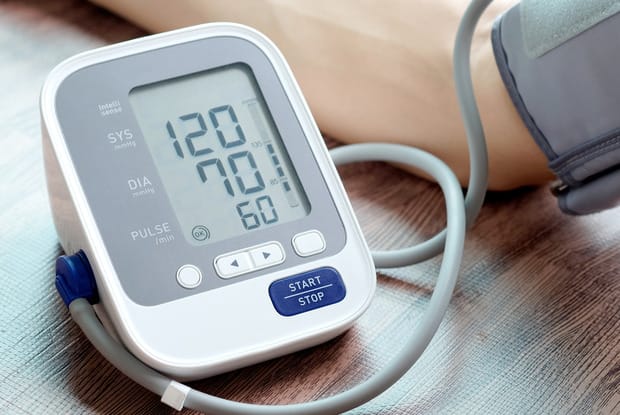 a heart rate and blood pressure monitor