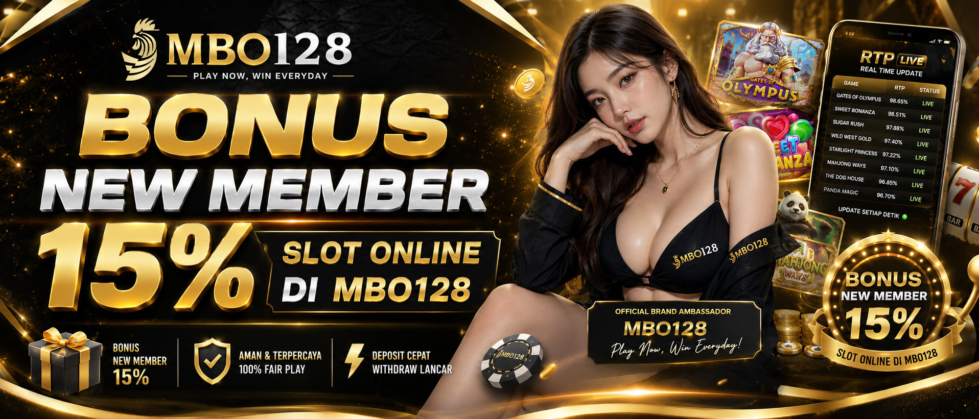 BONUS NEW MEMBER SLOT ONLINE 15%