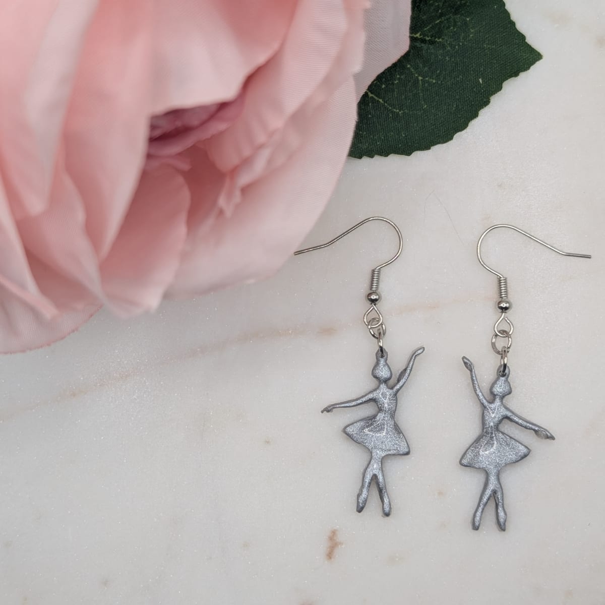 Minimalist Ballet Dancer Earrings