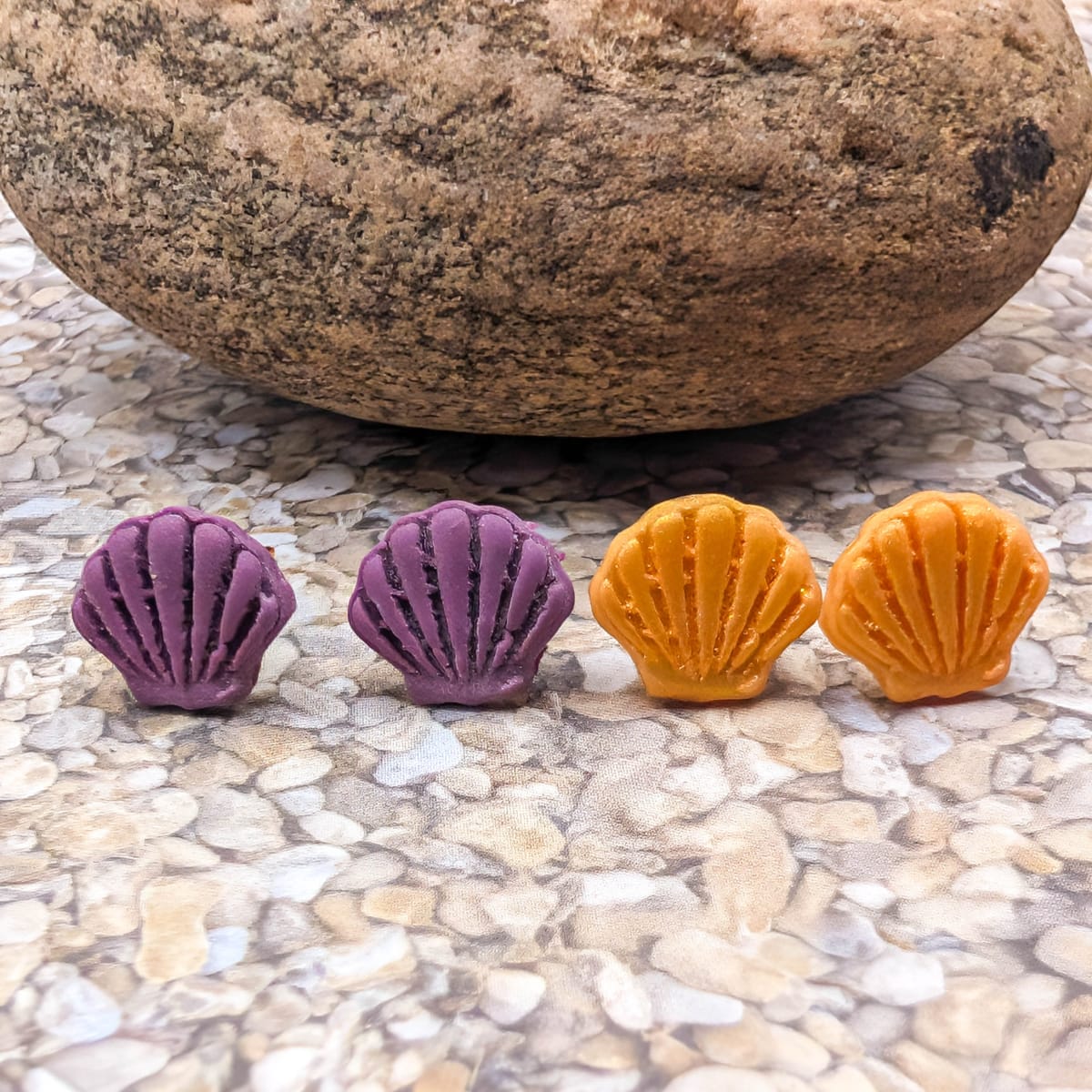 Handmade Shell Stud Earrings
