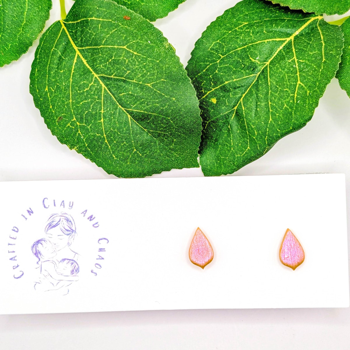 Gold Leaf Studs