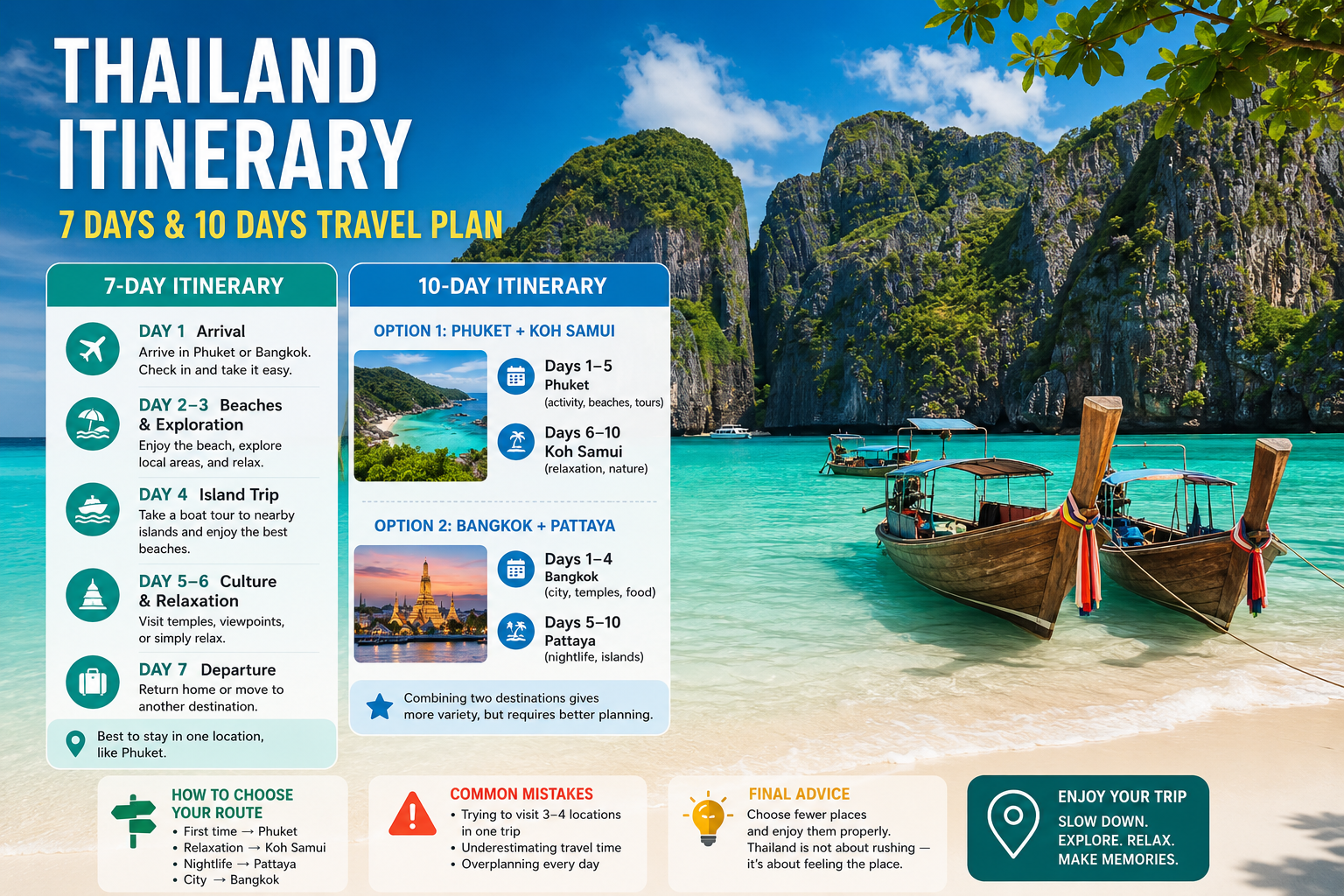 7-Day and 10-Day Travel Plans