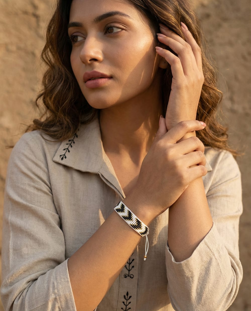 Black Geometric Bracelet