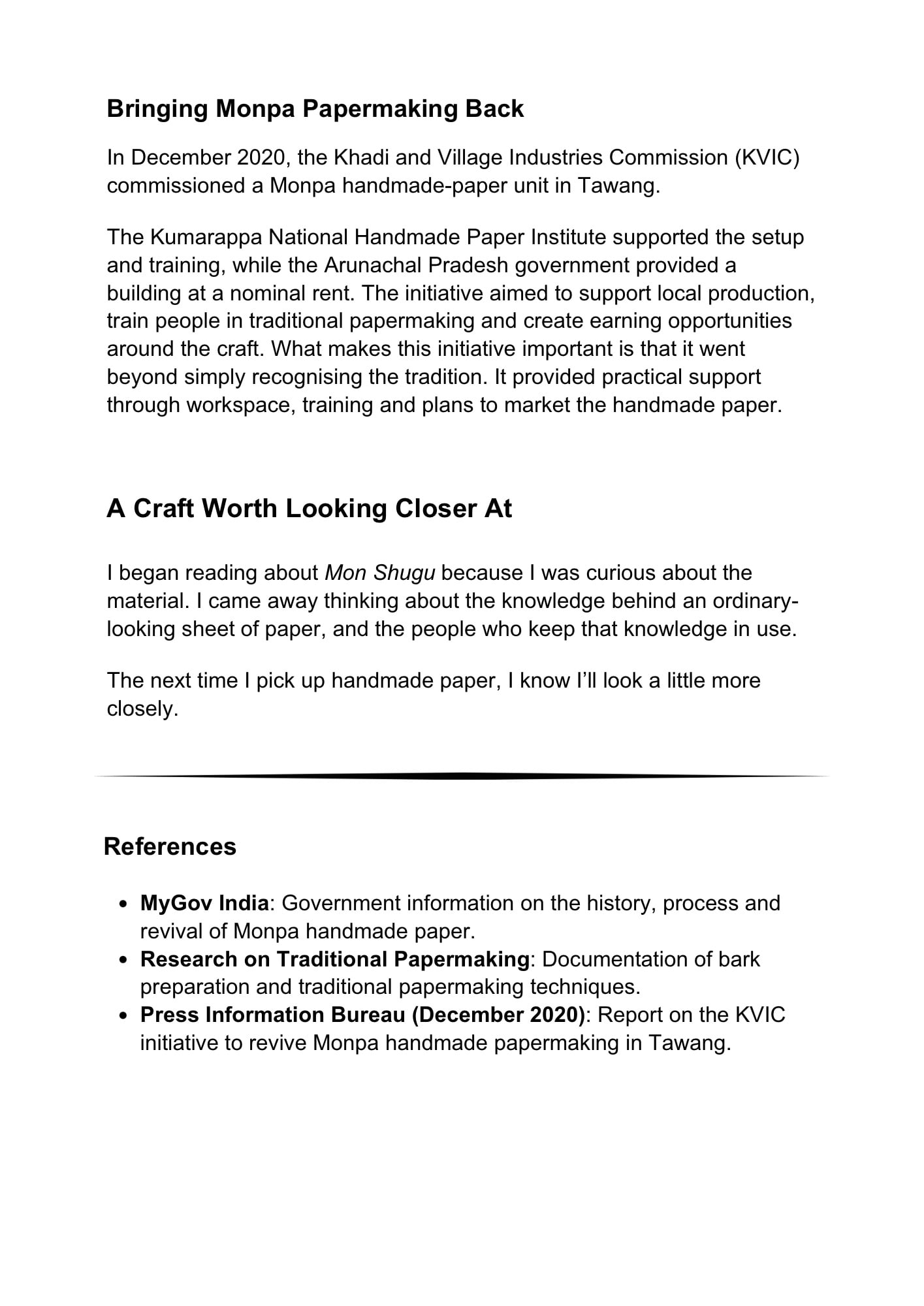 Discovering Monpa Handmade Paper: From Forest Bark to Buddhist Scriptures — page 3 of 3