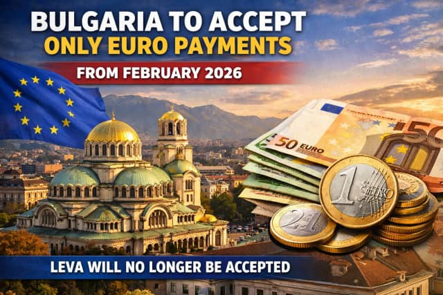 Bulgaristan Şubat Ayında Tamamen Avroya Geçiyor: Çift Fiyat Gösterimi Ağustos'a Kadar Sürecek