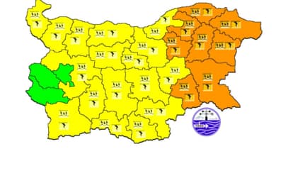 Bulgaristan'da Alarm Durumu: 8 Bölge İçin Turuncu Kodlu Fırtına Uyarısı