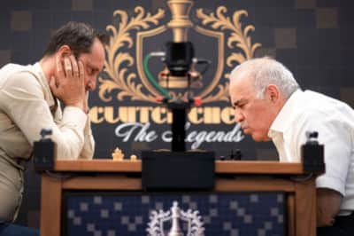 Satranç Efsaneleri Turnuvası'nda Veselin Topalov, Garry Kasparov'u 16-8'lik Skorla Mağlup Etti