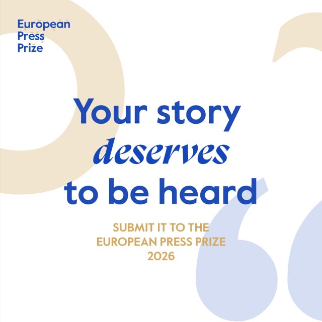 Başvurular için Son Çağrı: Avrupa Basın Ödülü 2026 Avrupa'nın Her Yerinden Gazetecileri Davet Ediyor