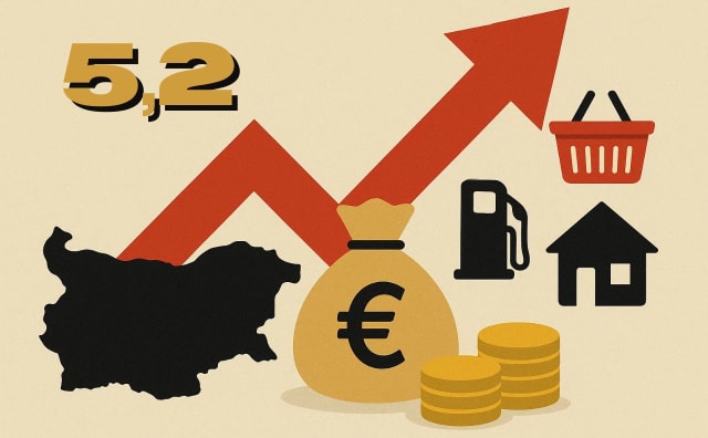 Bulgaristan'ın Yıllık Enflasyonu Kasım'da %5,2'ye yükseldi, Kilit Sektörlerde Fiyatlar Hafif Yükseldi