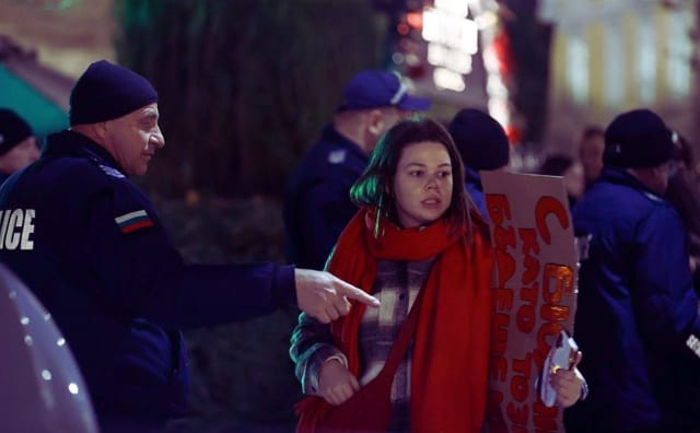 Sofya Polisi Bu Geceki Protesto Öncesi Şehir Merkezinde 20 Kontrol Noktası Kurdu