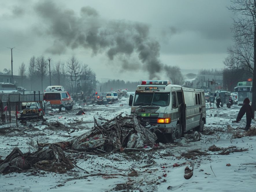 Rus Dron Saldırısı Ukraynalı Madencileri Taşıyan Otobüsü Vurdu: Çok Sayıda Sivil Can Kaybı ve Yaralı