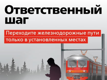 Переходите ж/д пути только в установленных местах