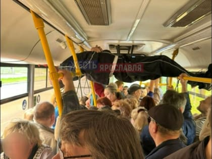 Матрица: пассажир автобуса в Ярославле ехал на верхних поручнях