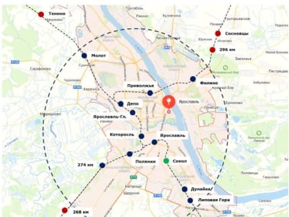 В Ярославле представили схему легкого метро