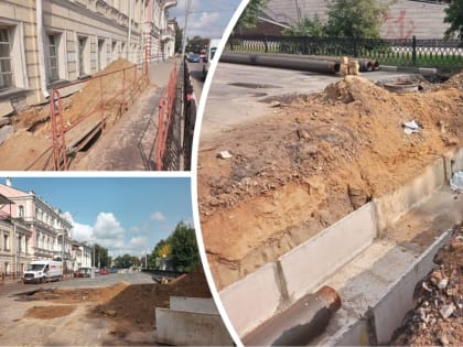 В Ярославле заканчивают ремонт сетей на улице Ушинского