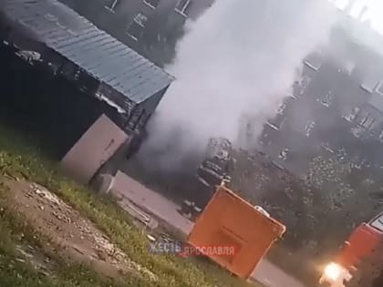 В Ярославле ночью горели гаражи