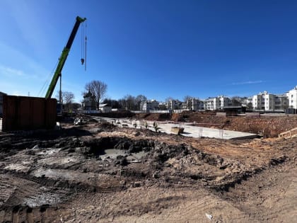 Строительство школы в Ярославле на улице Большой Фёдоровской идёт в соответствии с графиком
