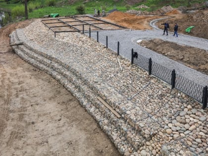 В Рыбинске завершается благоустройство набережной Черемухи