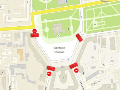 В Ярославле перед Днём города ограничат движение по Советской площади