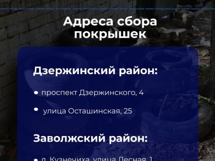 В Ярославле определили пункты сбора старых покрышек