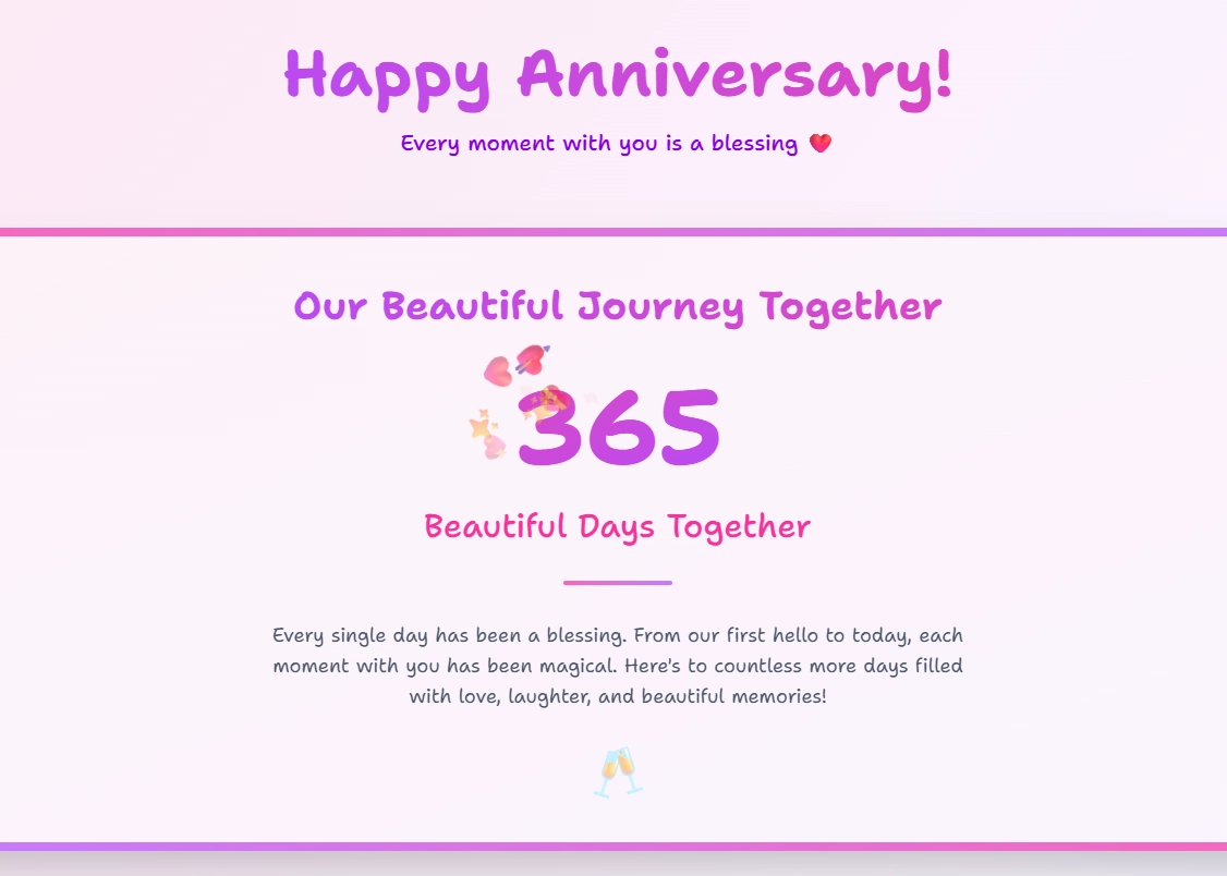 Anniversary Website