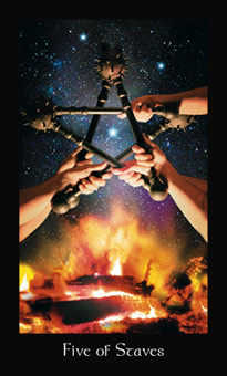 Five of Staves (Wands)