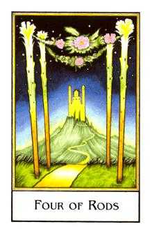 Four of Rods (Wands)