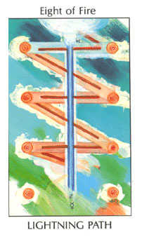 Eight of Fire (Wands)