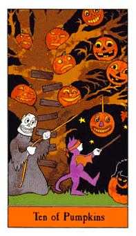 Ten of Pumpkins (Coins)